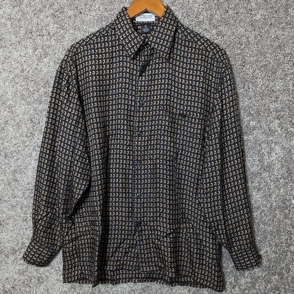 Tuttle Golf Collection 100% Silk Button Up Shirt